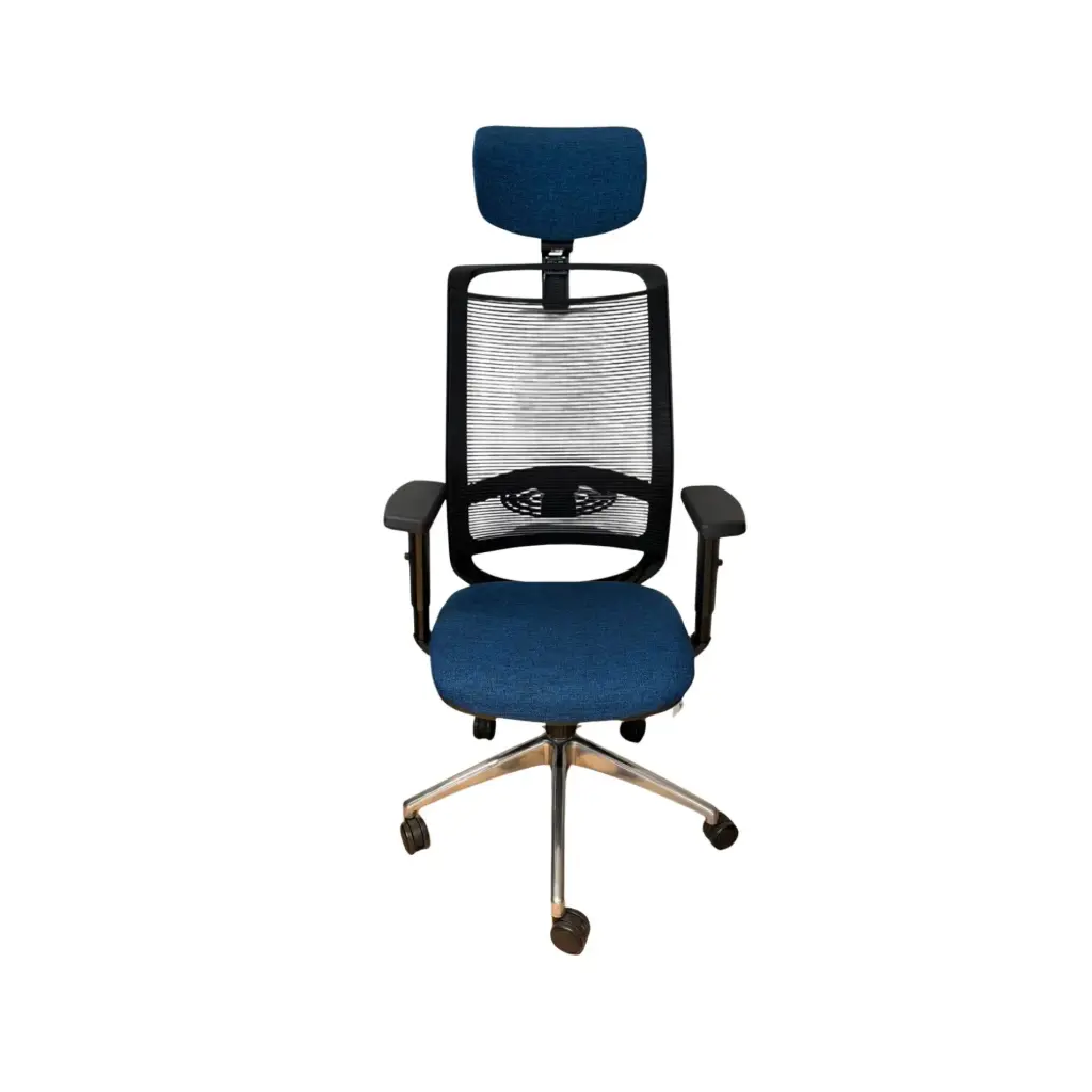 GIULIA 100 Armchair with headrest mov.28 aluminum base brac. fixed in aluminum  GA101