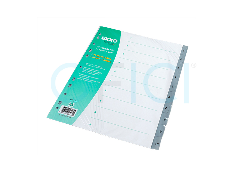 Dividers PVC Grey 1-10 D10 99110