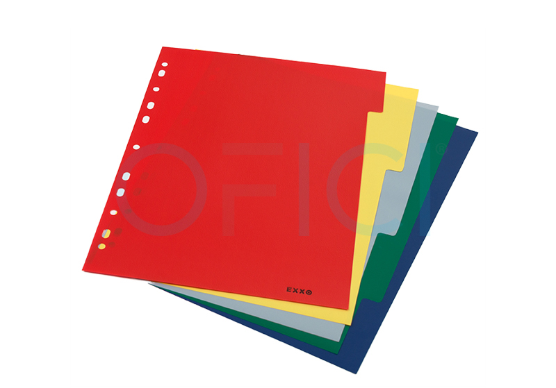 Dividers PVC Coloured 5 col  DP1 TS105R