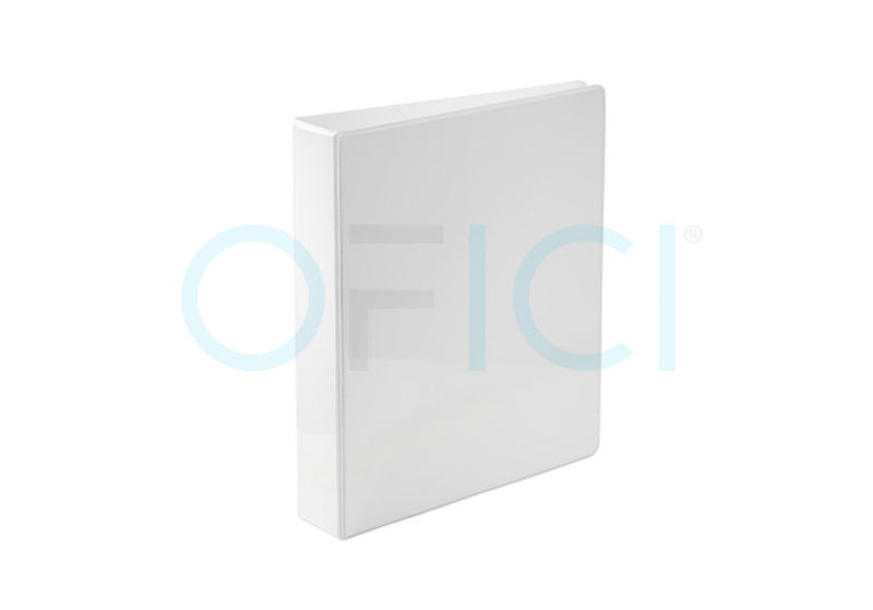 Panorama 4D-Ring Binder 1.5'' White (with front and side plastic sleeve) 