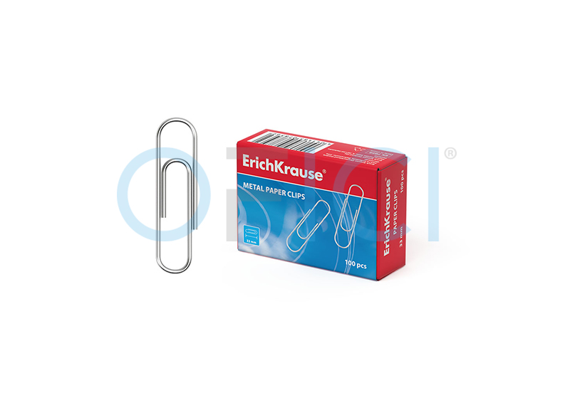 ERICH KRAUSE Paper Clips 33mm PC1 No.4 100 pcs 7856