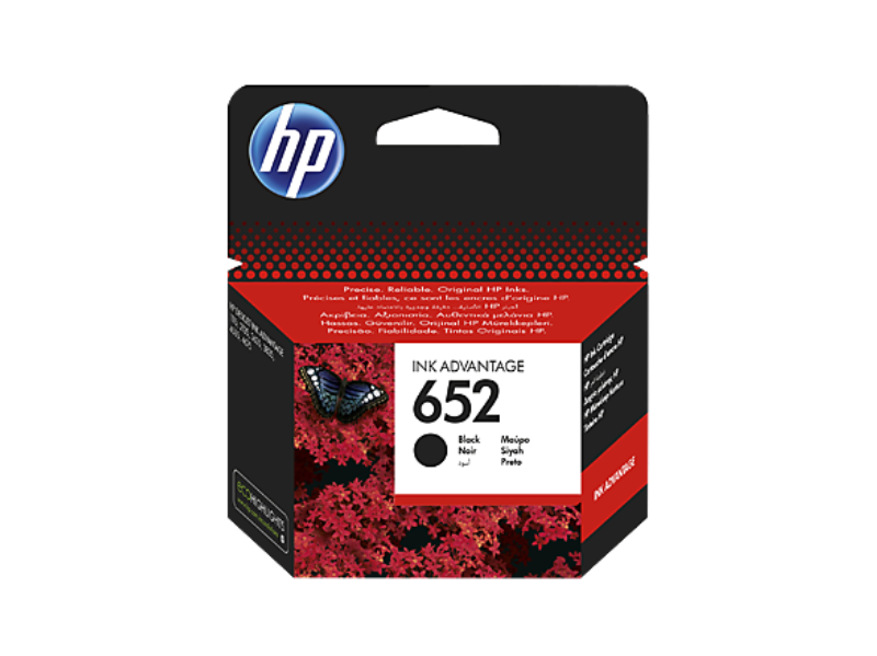 HP652 Black Cartridge F6V25AE
