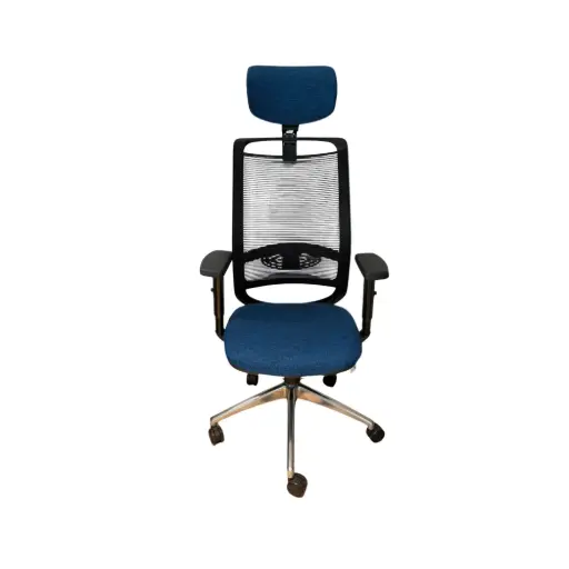 GIULIA 100 Armchair with headrest mov.28 aluminum base brac. fixed in aluminum  GA101