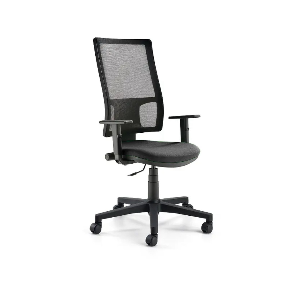 WING Typing chair mov.10 with height-adjustable armrests BR4 WN10