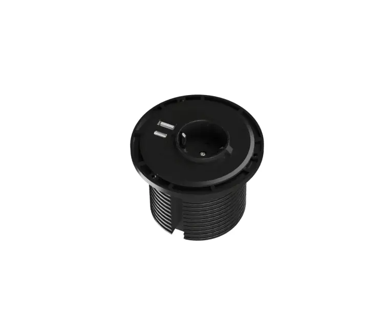 Round Power Socket + Connect-safe - Base cable EU - 2 meter SKT.R.EU