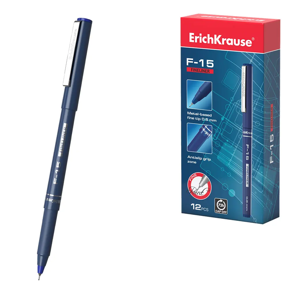 ERICH KRAUSE Fine liner F-15 Stick Classic Blue EK37065