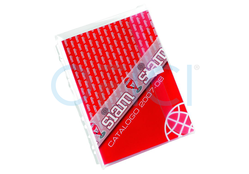 Punched Pockets A4 Expandable 3cm with Velcro 180mic 2149/1B