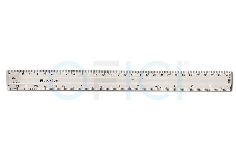 ESKRIVA Ruler 30cm R2 clear 6031