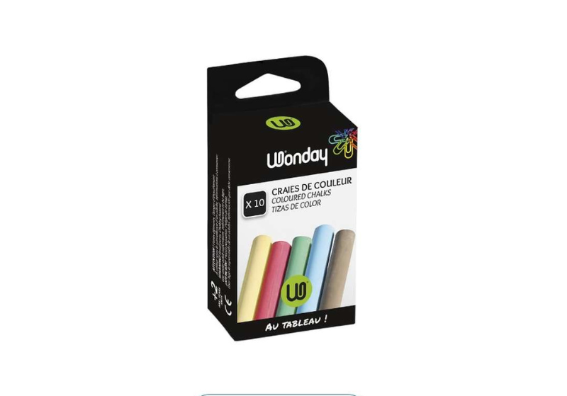 WONDAY Chalk Colour sml x 10pcs FEC650192