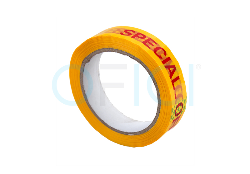 Tape Special Offer (Red on yellow) 19mm x 66m x 12 rolls 71019P