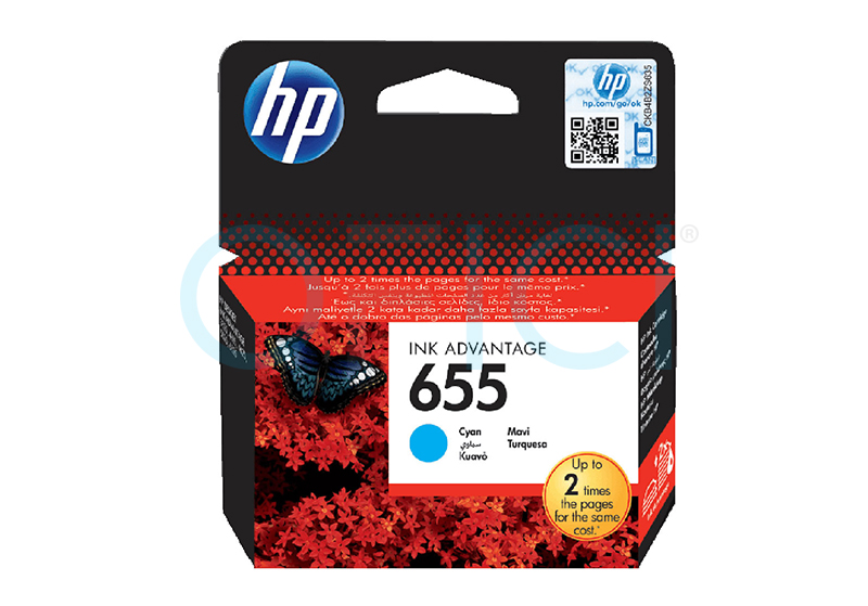 HP655 Cartridge Cyan CZ110AE