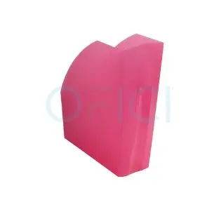 EXACOMPTA Magazine File Translucent Raspberry 18085D