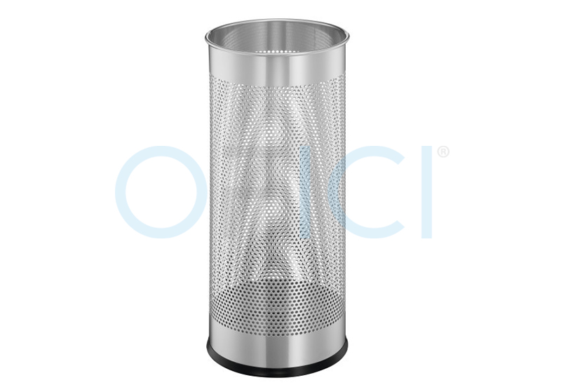 DURABLE Umbrella Stand Metal Round 28.5 ltr Silver 335023