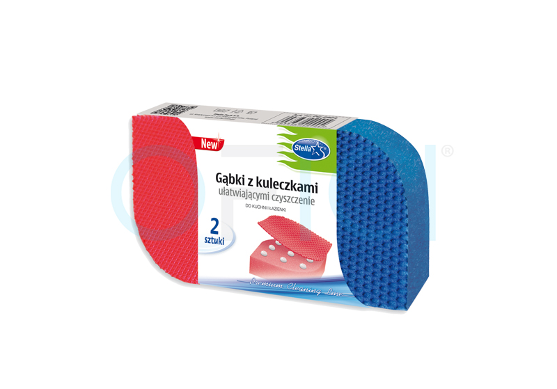 STELLA Sponge Set Non Scratch 2pcs  0904