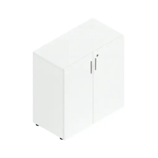MOBILI CONTENITORI Medium cabinet 119 x 90 x 45 with wooden door and lock ST266C 