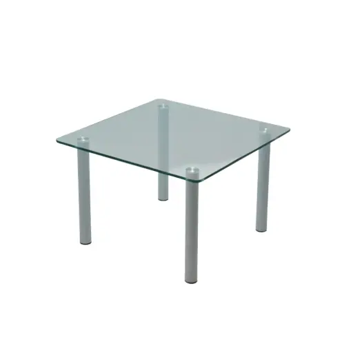 [CP4] WAITING TABLE 50x50x35cm CLEAR GLASS CP4