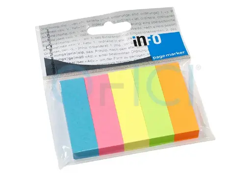 [567939] Paper index notes 50x12mm 100sh 4 Brilliant Mixed Colours I1 5679-39