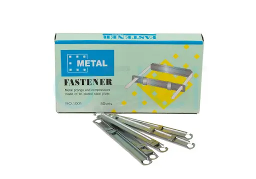 [10022] METAL Fasteners x 50 Twin Clips 1792