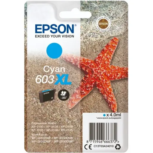 [C13T03A24010] Epson 603XL Cyan C13T03A24010