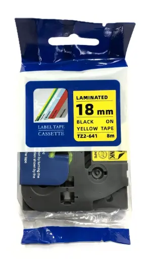 [BRO641] Brother Tape P-Touch 18mm Black on White TZ2641