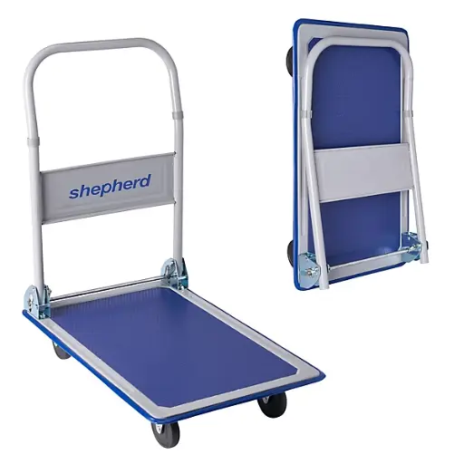[PZS150] Platform Trolley with non-slipping PVC carpet 74 x 48cm (max Load 100kg)
