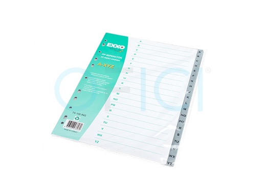 [999AZ] Dividers PVC Grey A-Z  DAZ 999AZ