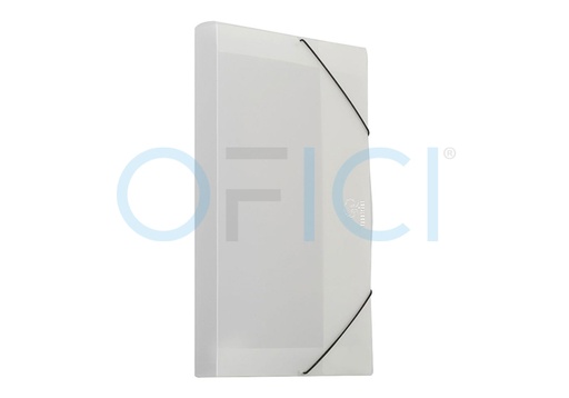 [FP3500510] A4 PP Filing Box with Elastic Band 5cm Spine Transparent