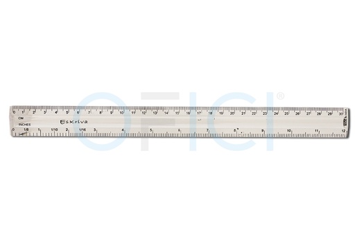 [80727] ESKRIVA Ruler 30cm R2 clear 6031