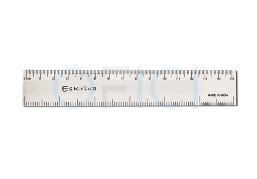 [80725] ESKRIVA Ruler 15cm R1 clear 80725