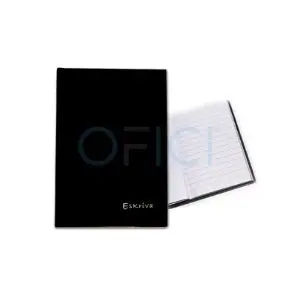 [40028] ESKRIVA Register Book A4 Ruled Black x 192pgs