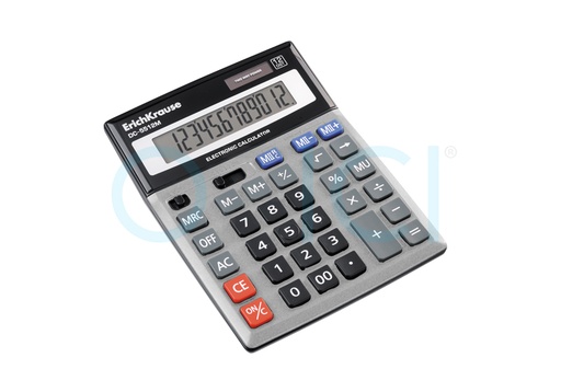 [45512] ERICH KRAUSE Calculator 204 x 153mm 12 Digits DC5512M EK45512