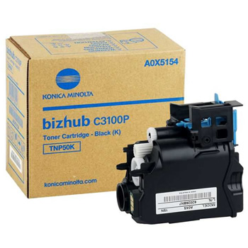 [A0X5154] Konica Bizhub C3100P TNP50K Black A0X5154