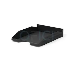 [123014D] EXACOMPTA Ecotray Desk Tray Stackable Black 123014D