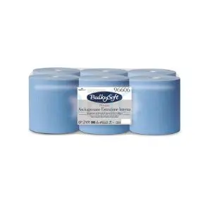 [96606] BULKYSOFT Centrefeed Handtowels 2ply Blue x 6 96606