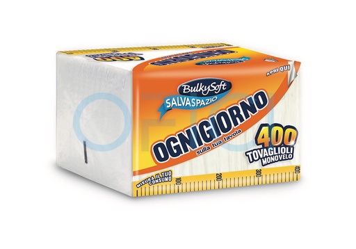 [32476OF] Napkins BULKYSOFT 1PLY 30x30 400pz 32476
