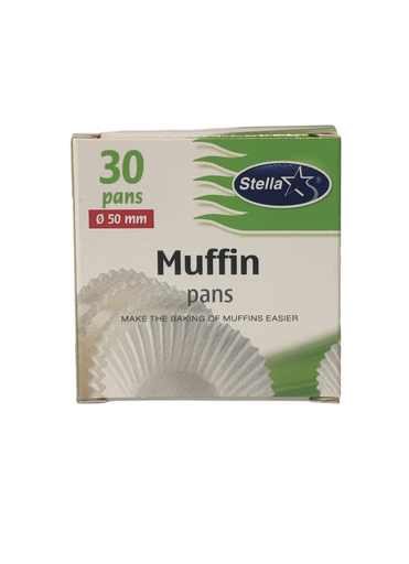 [A2-P-0813] STELLA Muffin Shaped Paper Cupcake 30pcs box  0813