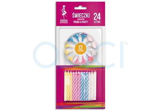 [A6-PP-6953] STELLA Birthday Candles 24pcs. 6953