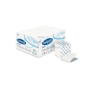 [67560] BULKYSOFT Folded Toilet Paper 300 sheets, Micro embossed 1 ply 67560