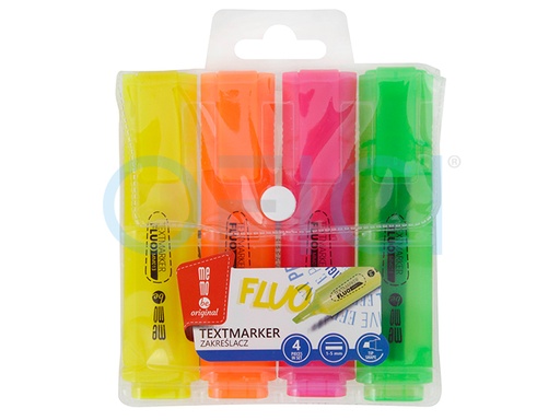 [MM01399] MEMOBE Hi-Lighter (set of 4) Chisel tip 1-5mm wallet HW MM013-99