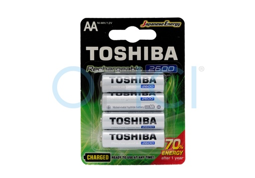 [152692] TOSHIBA Battery Supr. Rechargeable AA x4 2250mAh TNH-6AC